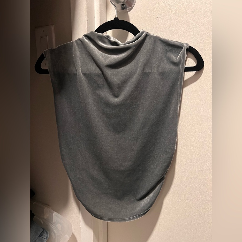 Elegant Gray/Silver Women's Top